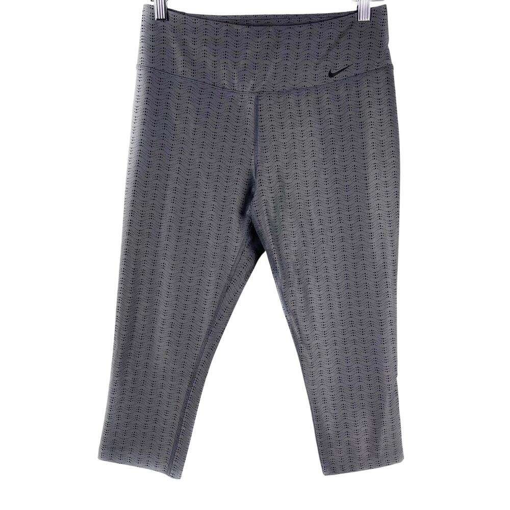 Nike Legend Printed Cropped Tights M Gray/Black